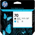 Produktbild: HP 70 Mattschwarz und Cyan Druckkopf