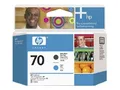 Produktbild: Hewlett Packard HP 70 Druckkopf DJ Z2100 PS B9180 matt schwarz + cyan