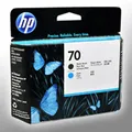 Produktbild: HP Druckkopf C9404A 70 2-farbig matt schwarz+cyan