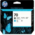 Produktbild: HP 70 C9404A Druckkopf schwarz matt/cyan