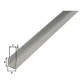 Produktbild: GAH Alberts U-Profil gleichschenkl.ungelocht L1000 x B15 x H10mm Aluminium, silberfarbig