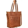 Produktbild: Benthill Shopper Damen Leder Groß - Ledertasche mit Reißverschluss - Umhängetasche aus Echtleder - Handtasche Vintage - Braun