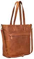 Produktbild: Benthill Shopper Damen Leder Groß - Ledertasche mit Reißverschluss - Umhängetasche aus Echtleder - Handtasche Vintage, Farbe:Braun