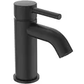 Produktbild: Ideal Standard BC822XG Ceraline Waschtischarmatur mit Push-Open Ventil, Bad-Wasserhahn mit Auslauf, Mischbatterie Waschbecken, Wassersparend, Schwarz (Silk Black)
