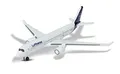 Produktbild: Majorette Airbus 350 Lufthansa Spielzeugflugzeug (13 cm) - Lizenziertes Metall-Modell im Originaldesign für Kinder ab 3 Jahren - 212057980Q02, Weiß
