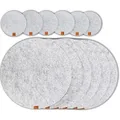 Produktbild: Miqio Platzset waschbar, aus Filz, hellgrau, Ø 37 cm, mit Untersetzer, 12-teilig