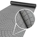 Produktbild: ANRO Teppich Läufer Küchenläufer Küchenteppich Läufer Flur Teppich Velours rutschfest waschbar für Flur, Schlafzimmer, Wohnzimmer, Küche Davis Grau 67 x 100cm