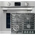 Produktbild: Kaiser Küchengeräte Backofen-Set Herd Set Autark XXL Einbau-Backofen 86L, mit Pyrolyse & AirFry, Touchdisplay, Drehknebel, 11 Funktionen mit Gaskochfeld 60 cm EH 6339+KCG 6383, mit 1-fach-Teleskopauszug, Pyrolyse-Selbstreinigung silberfarben
