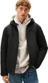 Produktbild: Tommy Hilfiger Herren Windbreaker Jacke Tech Hooded Short Wasserabweisend, Schwarz (Black), XL