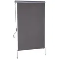 Produktbild: Outsunny Senkrechtmarkise, BxL: 120 x 200 cm, Aluminium/Polyester - grau
