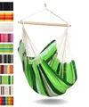 Produktbild: AMAZONAS - XL Hängesessel Brasil | Hängesessel ohne Gestell mit großer Sitzfläche, handgefertigt in Brasilien | Belastbar bis 150 kg; Sitzfläche 1,6m x 1,3m; Stablänge 1,1m | Farbe: Oliva