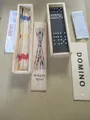 Produktbild: Domino + Mikado Spiel  / Familien Spiele /  2er Set / Aktion Kunstreg