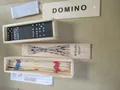 Produktbild: Domino + Mikado Spiel  / Familien Spiele /  2er Set / Spaß / Aktion Kunstreg
