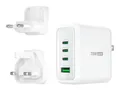 Produktbild: j5create JUP4370EF-N - Netzteil - 70 Watt - PD 2.0, PD 3.0, QC - 4 Ausgabeanschlussstellen (3 x USB-C, USB)