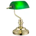 Produktbild: Nostalgie Antik Retro Tisch Lampe Banker Leuchte Schreibtischlampe Antique gr...