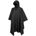 Produktbild: US REGENPONCHO SCHWARZ RIPSTOP Poncho Army Nässeschutz Angeln Regenschutz BW