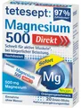Produktbild: Tetesept Magnesium 500 Direkt Sticks mit Orangengeschmack für aktive Muskeln, bei körperlicher Belastung, 20 St. Sticks