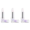 Produktbild: essence META GLOW COLOUR CHANGING LIPSTICK, Transparent, farbanpassend, Färbeeffekt, natürlich, transluzent, vegan, ölfrei, ohne Parabene, ohne Mikroplastikpartikel, 3er Pack (3x3.4g)