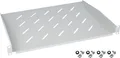 Produktbild: HMF 65499 Fachboden für Serverschrank | 19 Zoll | 1 HE | 350 mm Einbautiefe | Lichtgrau