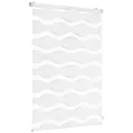 Produktbild: Sekey Doppelrollo Wellen Klemmfix ohne Bohren für Fenster, Doppelrollo 105 cm breit, Duo Rollo Welle Jalousie Sonnenschutz, 105x130cm, Weiß