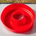 Produktbild: Omnia Silikonbackform 2.0 für Campingbackofen rot