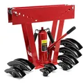 Produktbild: Wiltec Rohrbiegemaschine hydraulisch 16 t, Biegewinkel bis 90°, Rohrbiegegerät Rohrbieger mit 8 Presstücken 21,3-88,9 mm, Biegemaschine Rohre