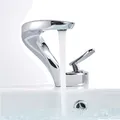 Produktbild: Wasserhahn, Waschtischarmatur, Einhand, Messing, Chrom, Bad, Mischbatterie, w...