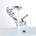 Produktbild: Wasserhahn Bad, Einhand, Messing, Chrom, Waschtischarmatur, Wasser sparend