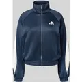 Produktbild: adidas Sportswear Trainingsjacke mit Stehkragen und Reißverschluss in Dunkelblau, Größe M