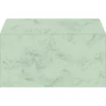 Produktbild: Sigel Briefumschläge DU171 Marmor, grün, DIN lang, ohne Fenster, nassklebend, 90g/m², 50 Stück