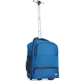 Produktbild: CabinFly Aircruiser Hybrid 40 x 30 x 20 cm Rucksack Trolley mit Rollen Ryanair Handgepäck Wizzair Kabinengepäck Reiserucksack Flugzeug Carry-On (Blau, 40x30x20cm - mit Rädern)