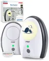 Produktbild: reer Rigi Digital Babyphone | 300 m Reichweite | Mit Nachtlicht und Gegensprechfunktion | VOX-Funktion | FHSS-Technologie | Akku- oder Netzbetrieb | Qualität vom Erfinder