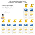 Produktbild: Mixa Niacinamide Bright Body Lotion Hypoallergen Körperlotion für Fahle Haut x8