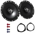 Produktbild: JVC CS-J1720X Lautsprecher mit Einbauset passend für FIAT 500 (312) ab 2007 Türen vorne 600 W 170mm 2 Wege Koax