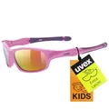 Produktbild: uvex sportstyle 507 - Sonnenbrille für Kinder - 100% UVA-, B, C Schutz - inkl. Kopfband - pink purple/pink - one size
