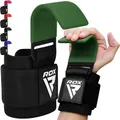 Produktbild: RDX Handgelenkstütze RDX Lifting Straps Hooks Strength Training, Handgelenk Schutz