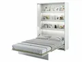 Produktbild: Wandklappbett BED CONCEPT LENART 140x200 Vertikal Weiß Hochglanz Schrankbett
