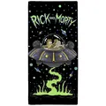 Produktbild: Rick Und Morty UFO Handtuch 100% Baumwolle Kinder Mädchen Jungen 140cm x 70cm