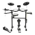 Produktbild: Fame DD-Lite Pro E-Drum Set, Elektronisches Schlagzeug-Set mit 144 Sounds, 12 Drumsets, Aux-Eingang, MIDI, Drumsticks, Drum Key, Mesh Heads, Kick-Pad, E-Schlagzeug, Schwarz