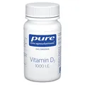 Produktbild: Pure Encapsulations Vitamin D3 (1000 I.E.) | 60 hochdosierte Kapseln (4 Monate Vorrat) | Unterstützt Knochen, Zähne, Immunsystem und Calciumaufnahme | vegetarisch und ohne unnötige Zusatzstoffe