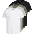 Produktbild: JACK & JONES JACK & JONES JORJXJ TEE SS RONDE HALS 5PK MP NOOS Herren T-Shirt - Größe L - Weiß - L
