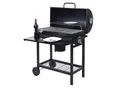 Produktbild: Grillwagen MCW-F70, Holzkohlegrill Standgrill Gartengrill mit Deckel Ablage, Stahl 103x93x70cm schwarz