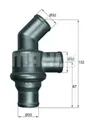 Produktbild: MAHLE Thermostat für BMW 2000-3.2 (E9),3er (E21,E30),5er (E12,E28)