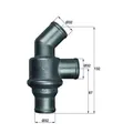 Produktbild: Mahle TH 16 80 Thermostat Kühlmittel für BMW E21 E30 E12 E28