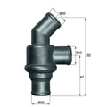 Produktbild: Thermostat Kühlmittel MAHLE TH 16 80 für BMW 1er
