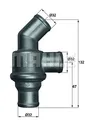 Produktbild: MAHLE TH 16 80 THERMOSTAT, KÜHLMITTEL FÜR BMW