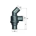 Produktbild: 1x Thermostat, Kühlmittel MAHLE TH 16 80 passend für BMW