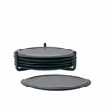 Produktbild: Zone Denmark Glasuntersetzer Singles mit Halter Untersetzer Getränke Black
