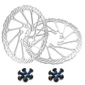 Produktbild: Fahrrad Bremsscheibe 160/180/203mm 2 Stück Edelstahl Fahrrad Bremsscheiben mi...