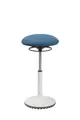 Produktbild: Bürohocker Drehhocker Stehhilfe living chairs Stehhocker weiß/petrolblau NEUWARE
